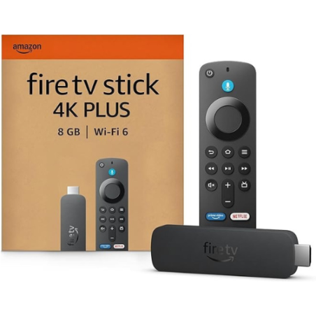 Amazon Fire TV Stick 4K PLUS Streaming Full HD 1080p WiFi Alexa Télécommande vocale Netflix YouTube Disney+ HDMI Compact