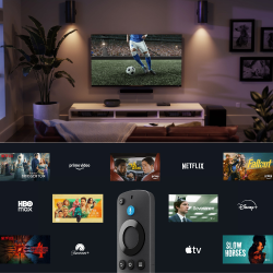 Amazon Fire TV Stick 4K PLUS Streaming Full HD 1080p WiFi Alexa Télécommande vocale Netflix YouTube Disney+ HDMI Compact