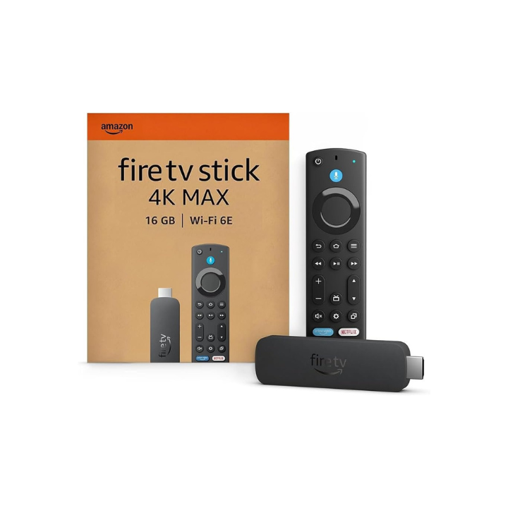 Amazon Fire TV Stick 4K Max Wi-Fi 6 avec télécommande Alexa – Streaming Ultra HD Dolby Vision Atmos pour TV HDMI