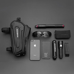ROCKBROS Sacoche Vélo Smartphone ≤6,8'' Étanche, Support Cadre VTT, Écran Tactile, Pochette Pratique