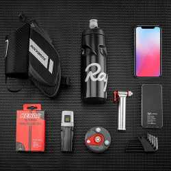 Sacoche de Selle ROCKBROS 1.5 L pour Vélo, Porte-Bouteille, Étanche et Réfléchissante, Compatible VTT et Vélo de Route