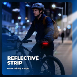 Selle Vélo Confortable Gel, Mousse à Mémoire, Absorption Chocs, Ergonomique, Réfléchissante, Universelle VTT/Route