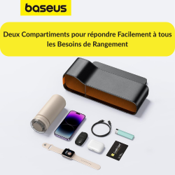 Baseus Organisateur Voiture avec Porte-Gobelet et Poches